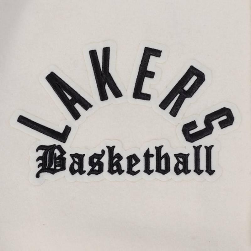 NBA公式 正規品 メンズ アウター スタジャン ジャケット ロサンゼルス・レイカーズ レブロン・ジェームズ 八村塁 ルカ・ドンチッチ LOS ANGELES LAKERSの画像