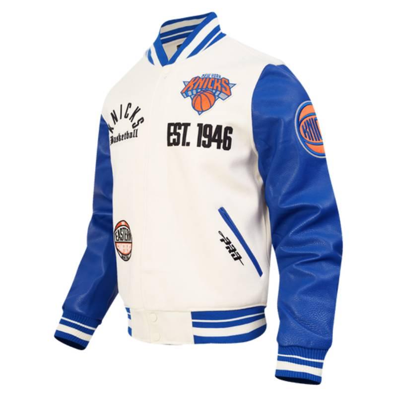 NBA公式 正規品 メンズ アウター スタジャン ジャケット ニューヨーク・ニックス NEW YORK KNICKSの画像