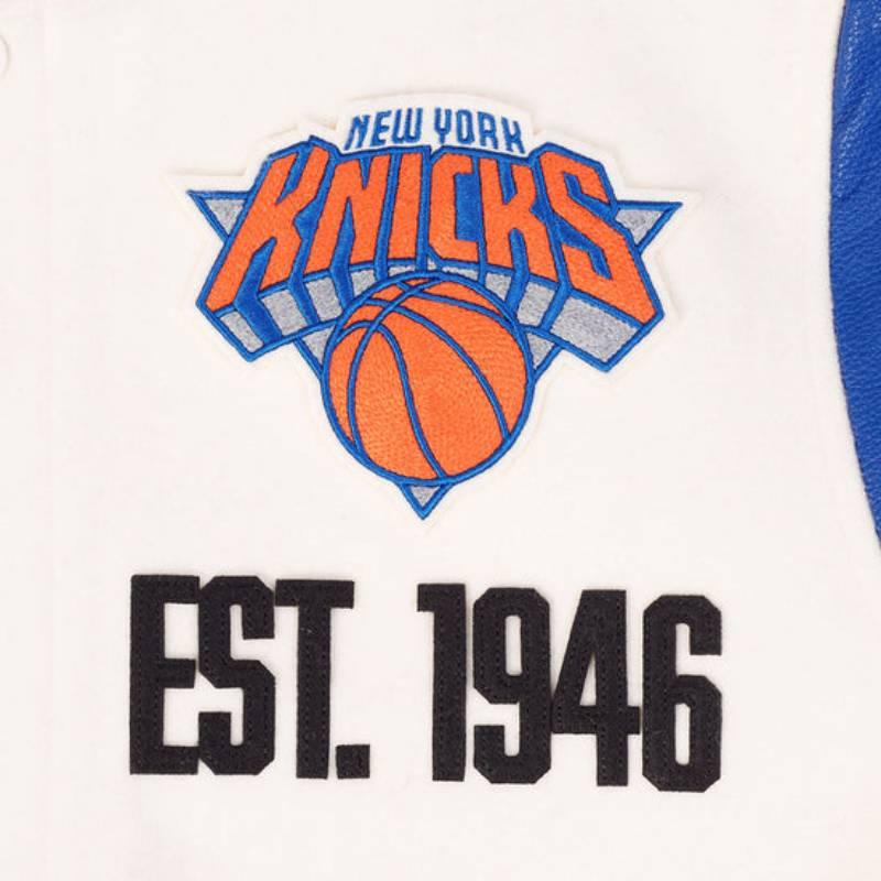 NBA公式 正規品 メンズ アウター スタジャン ジャケット ニューヨーク・ニックス NEW YORK KNICKSの画像
