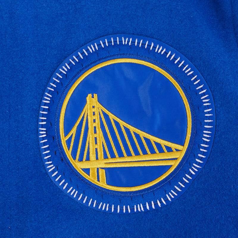 NBA公式 正規品 メンズ アウター スタジャン ジャケット ゴールデンステイト・ウォリアーズ ステフィン・カリー GOLDEN STATE WARRIORSの画像