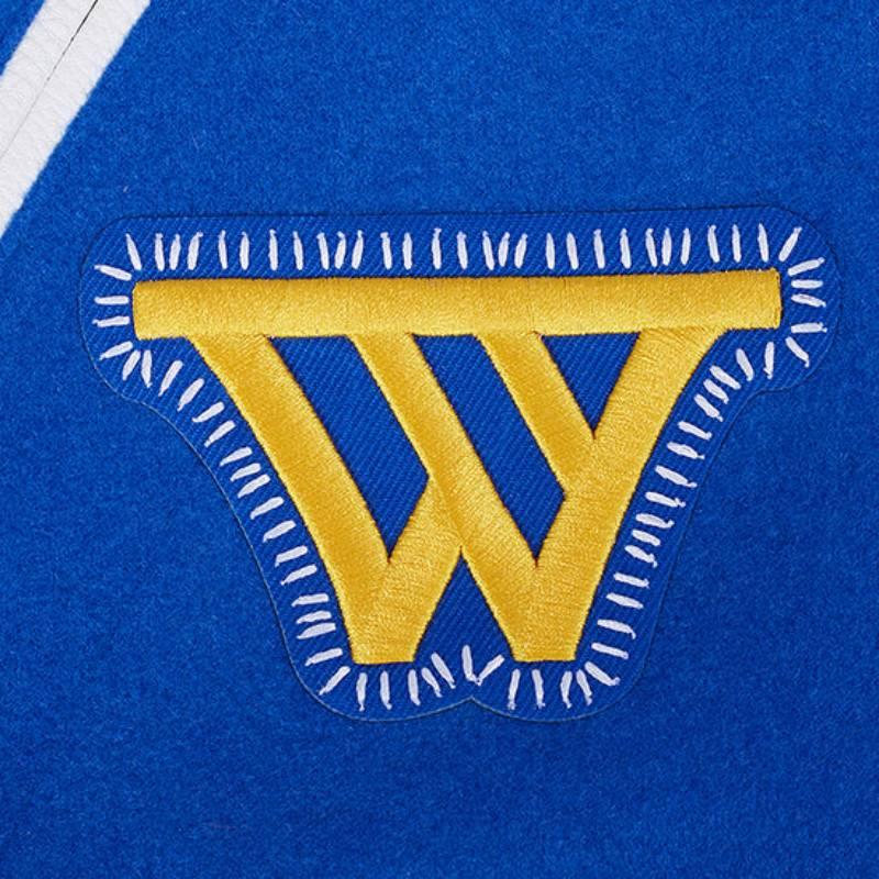 NBA公式 正規品 メンズ アウター スタジャン ジャケット ゴールデンステイト・ウォリアーズ ステフィン・カリー GOLDEN STATE WARRIORSの画像
