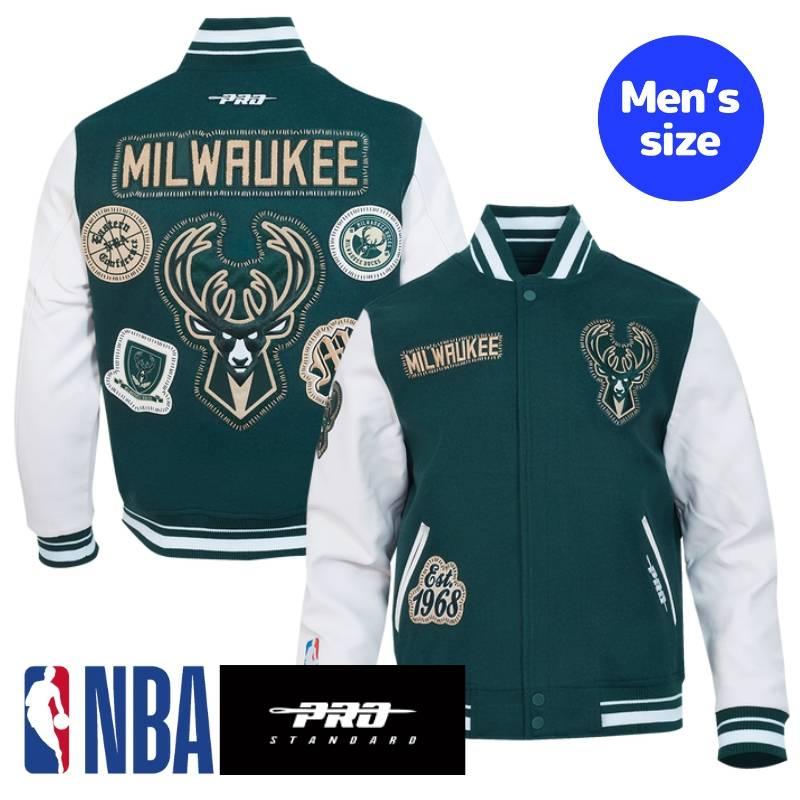 NBA ミルウォーキー・バックス　BUCKS　スタジャン　アウター　ジャンバー NBA公式 正規品 メンズ アウター スタジャン ジャケット