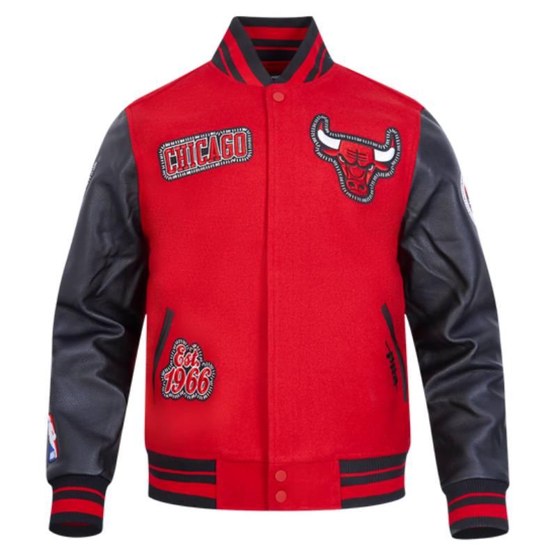NBA公式 正規品 メンズ アウター スタジャン ジャケット シカゴ・ブルズ CHICAGO BULLSの画像