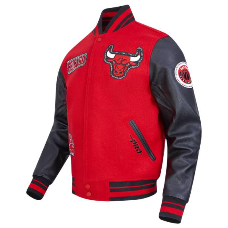 NBA公式 正規品 メンズ アウター スタジャン ジャケット シカゴ・ブルズ CHICAGO BULLSの画像