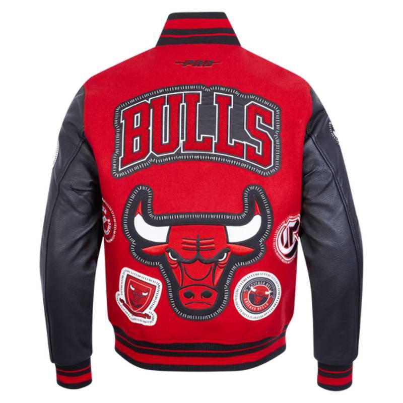 NBA公式 正規品 メンズ アウター スタジャン ジャケット シカゴ・ブルズ CHICAGO BULLSの画像