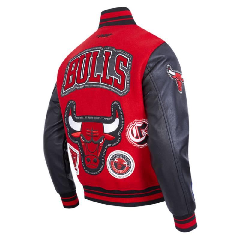 NBA公式 正規品 メンズ アウター スタジャン ジャケット シカゴ・ブルズ CHICAGO BULLSの画像