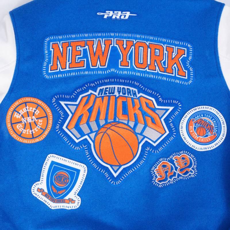 NBA公式 正規品 メンズ アウター スタジャン ジャケット ニューヨーク・ニックス NEW YORK KNICKSの画像