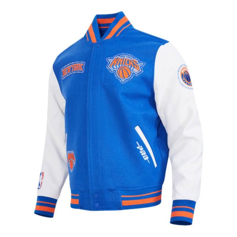 NBA公式 正規品 メンズ アウター スタジャン ジャケット ニューヨーク・ニックス NEW YORK KNICKSの画像