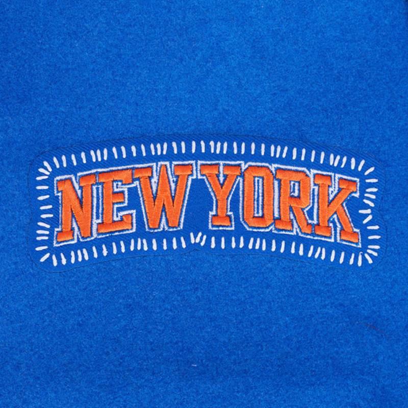 NBA公式 正規品 メンズ アウター スタジャン ジャケット ニューヨーク・ニックス NEW YORK KNICKSの画像