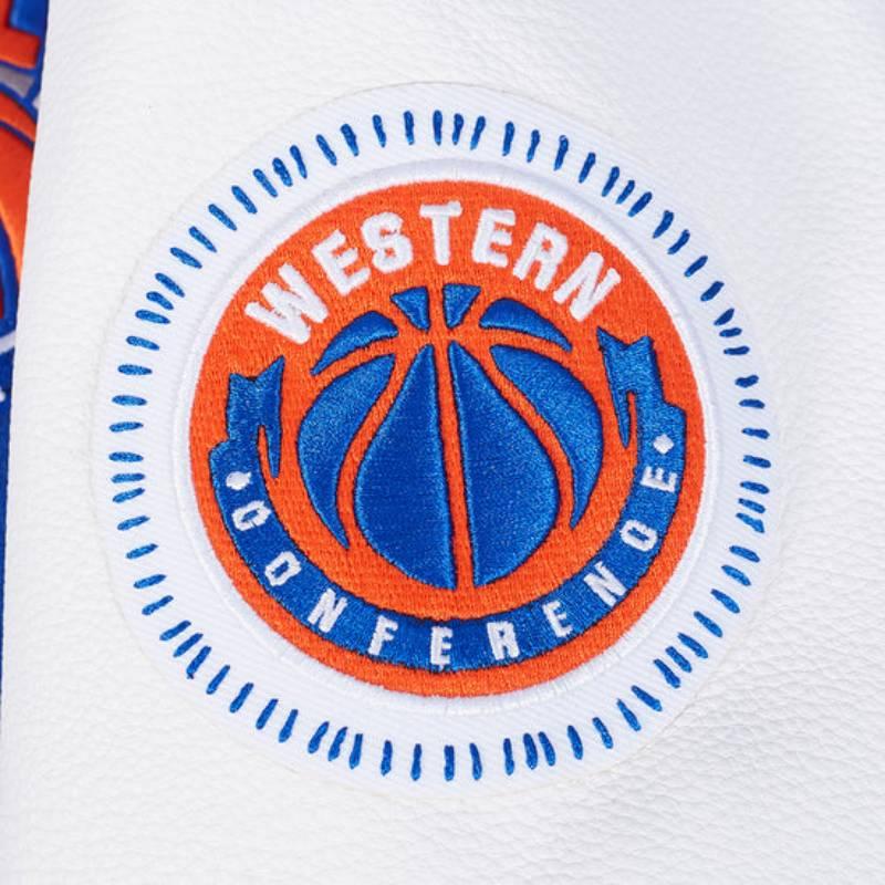 NBA公式 正規品 メンズ アウター スタジャン ジャケット ニューヨーク・ニックス NEW YORK KNICKSの画像