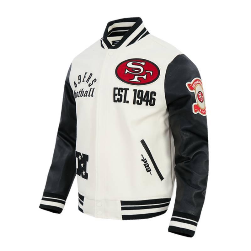 NFL公式 正規品 メンズ アウター スタジャン ジャケット サンフランシスコ・49ers SAN FRANCISCO 49ERSの画像