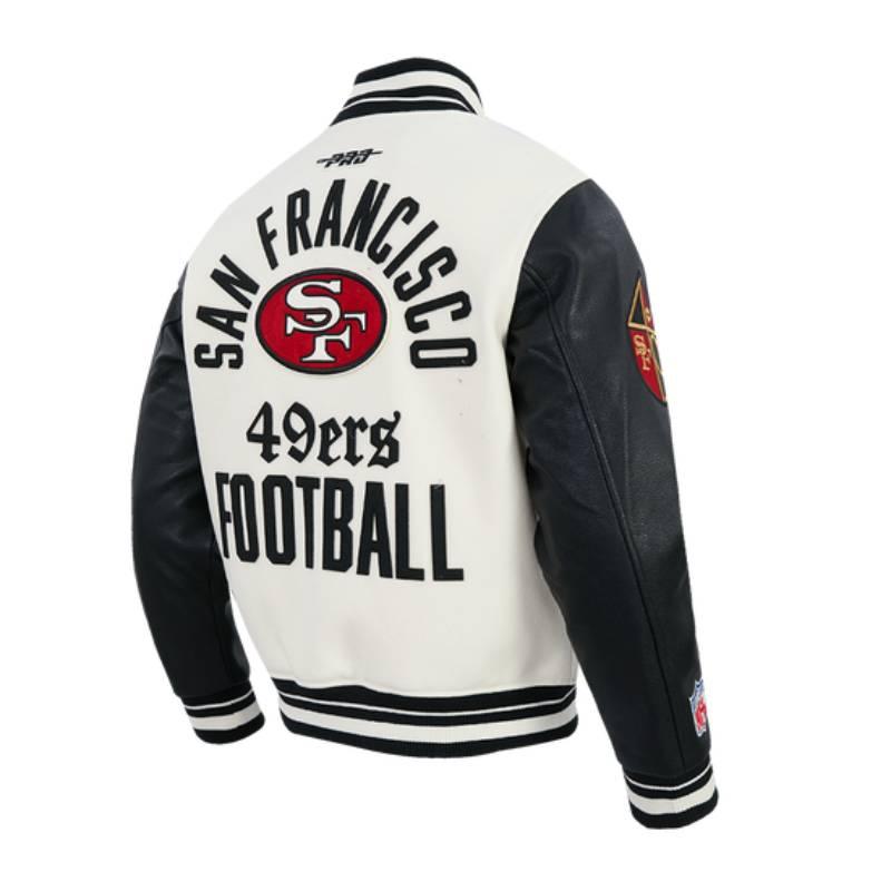 NFL公式 正規品 メンズ アウター スタジャン ジャケット サンフランシスコ・49ers SAN FRANCISCO 49ERSの画像