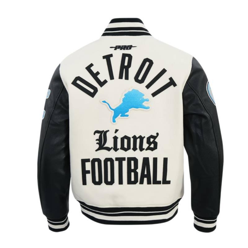 NFL公式 正規品 メンズ アウター スタジャン ジャケット デトロイト・ライオンズ DETROIT LIONSの画像
