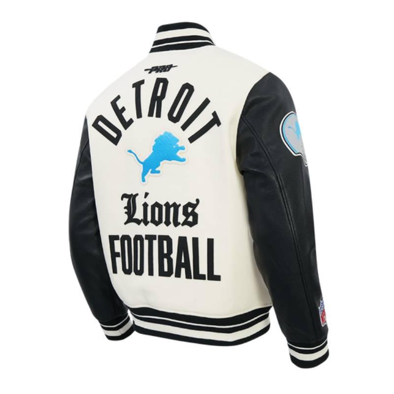 NFL公式 正規品 メンズ アウター スタジャン ジャケット デトロイト・ライオンズ DETROIT LIONSの画像