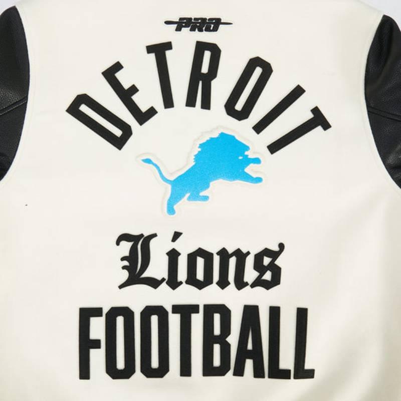NFL公式 正規品 メンズ アウター スタジャン ジャケット デトロイト・ライオンズ DETROIT LIONSの画像