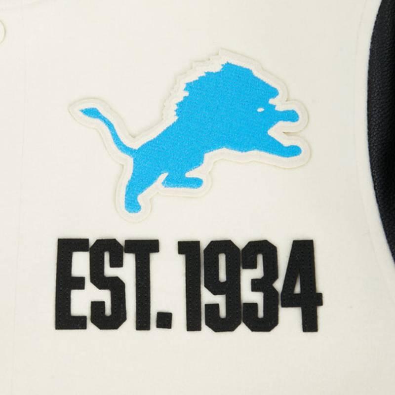 NFL公式 正規品 メンズ アウター スタジャン ジャケット デトロイト・ライオンズ DETROIT LIONSの画像