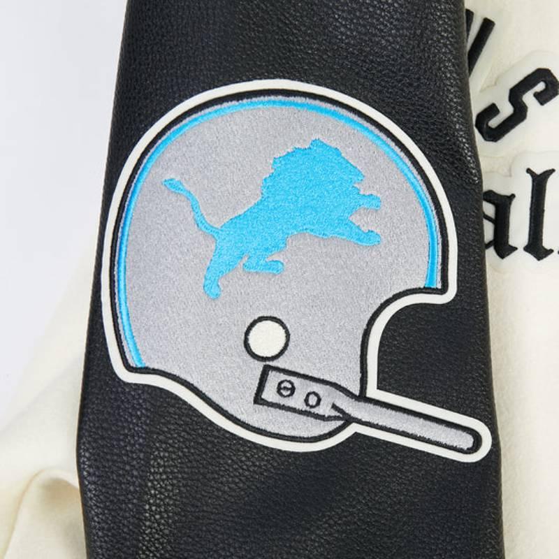 NFL公式 正規品 メンズ アウター スタジャン ジャケット デトロイト・ライオンズ DETROIT LIONSの画像