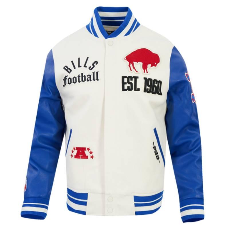 NFL公式 正規品 メンズ アウター スタジャン ジャケット バッファロー・ビルズ BUFFALO BILLSの画像