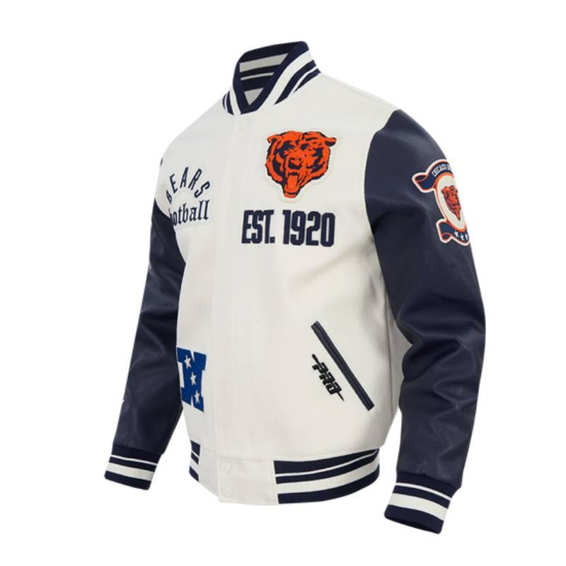NFL公式 正規品 メンズ アウター スタジャン ジャケット シカゴ・ベアーズ CHICAGO BEARSの画像