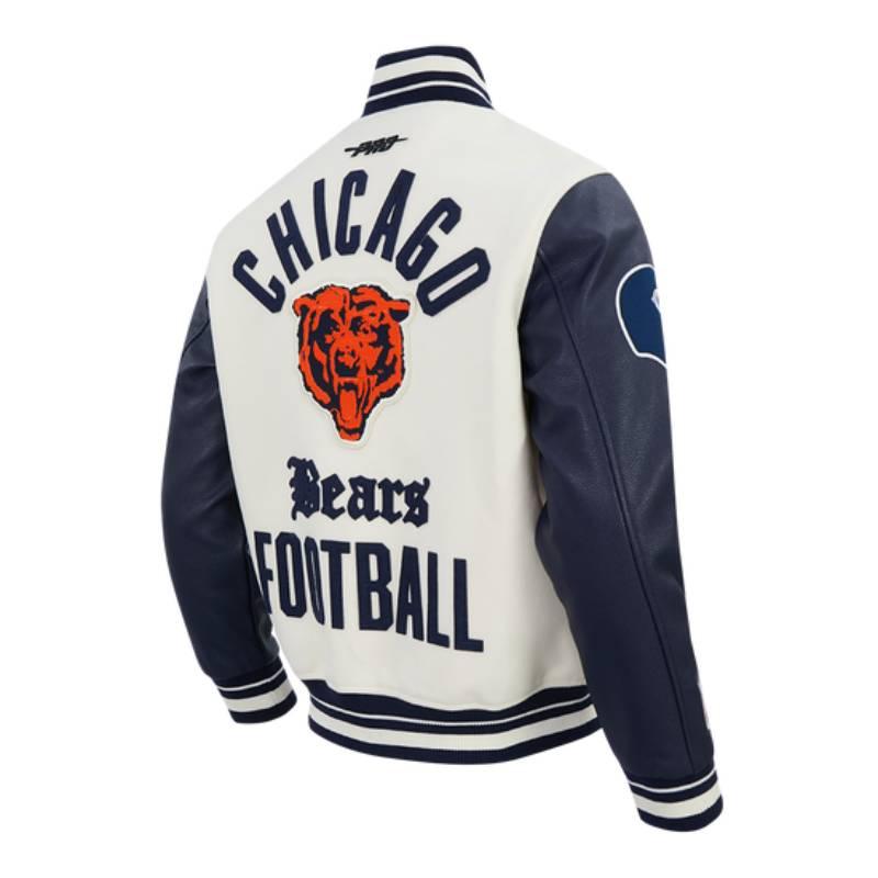 NFL公式 正規品 メンズ アウター スタジャン ジャケット シカゴ・ベアーズ CHICAGO BEARSの画像