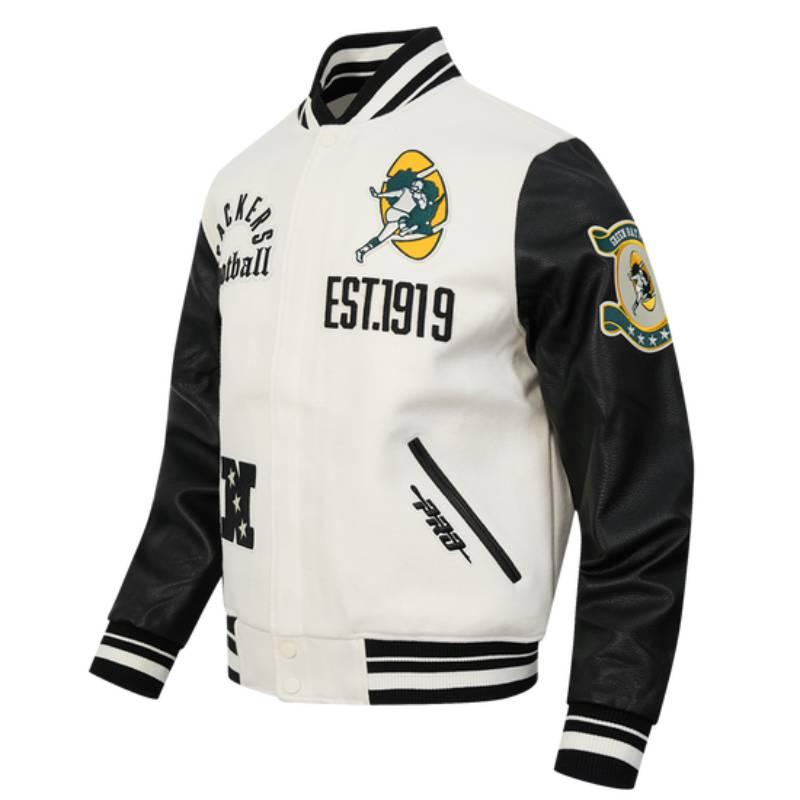 NFL公式 正規品 メンズ アウター スタジャン ジャケット グリーンベイ・パッカーズ GREEN BAY PACKERSの画像