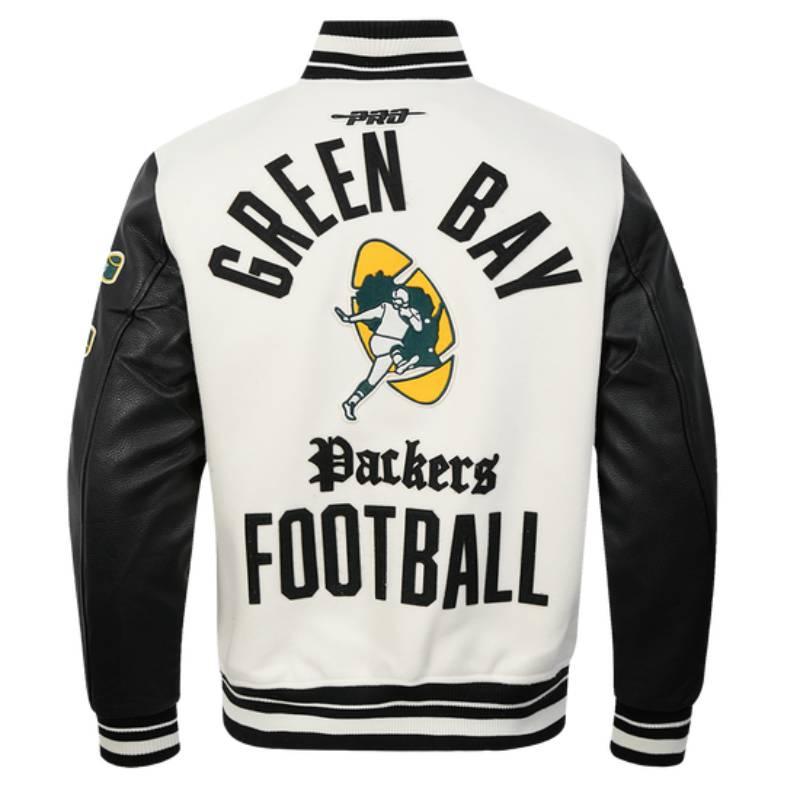 NFL公式 正規品 メンズ アウター スタジャン ジャケット グリーンベイ・パッカーズ GREEN BAY PACKERSの画像
