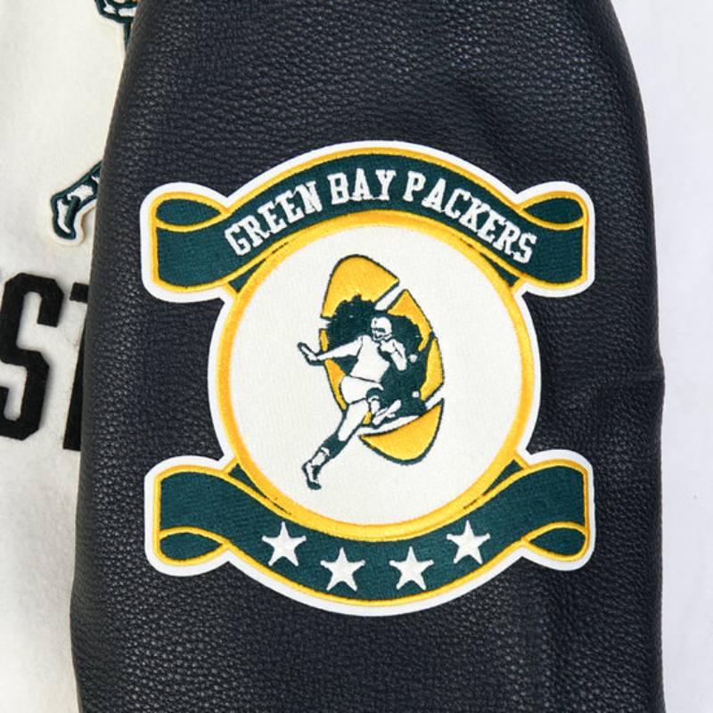 NFL公式 正規品 メンズ アウター スタジャン ジャケット グリーンベイ・パッカーズ GREEN BAY PACKERSの画像