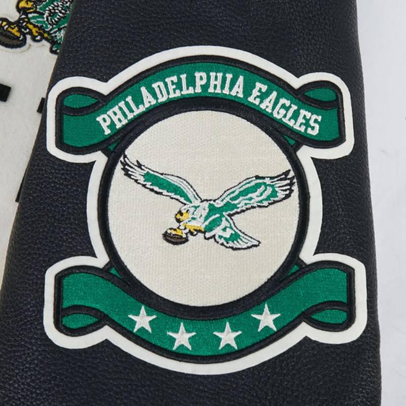 NFL公式 正規品 メンズ アウター スタジャン ジャケット フィラデルフィア・イーグルス PHILADELPHIA EAGLESの画像