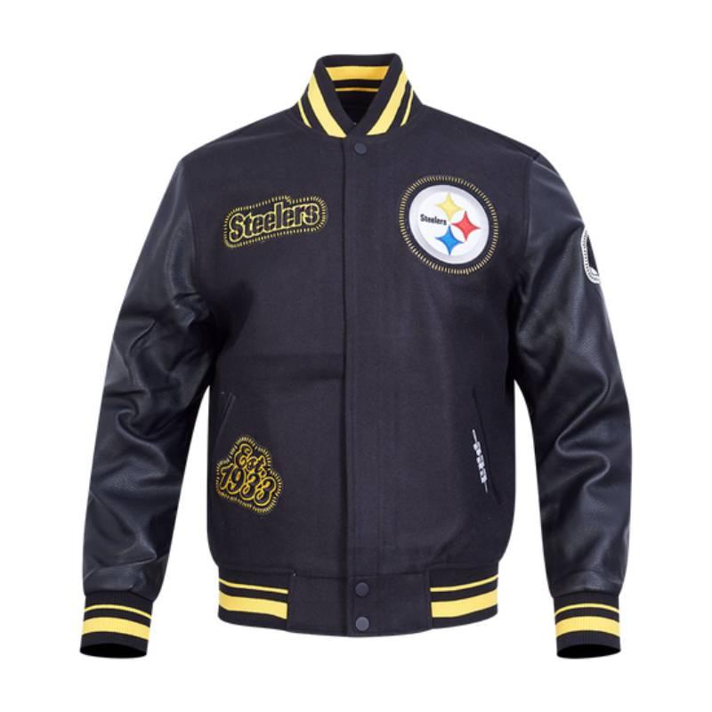 NFL公式 正規品 メンズ アウター スタジャン ジャケット ピッツバーグ・スティーラーズ PITTSBURGH STEELERSの画像