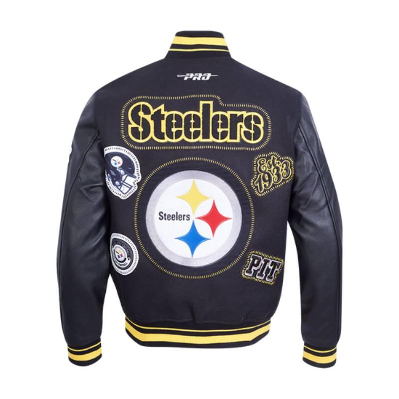 NFL公式 正規品 メンズ アウター スタジャン ジャケット ピッツバーグ・スティーラーズ PITTSBURGH STEELERSの画像
