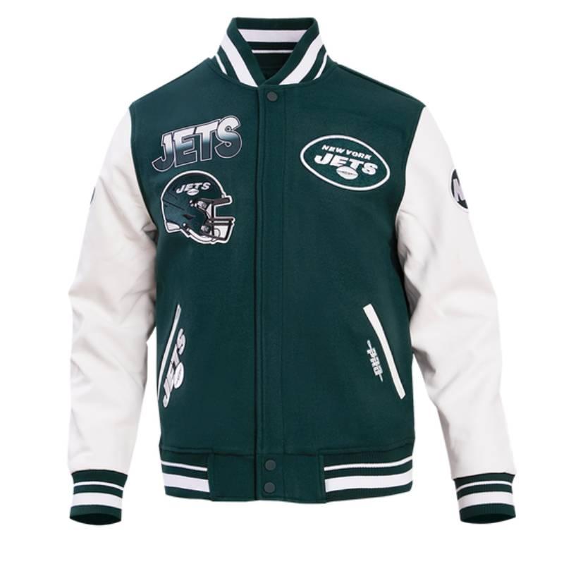 NFL公式 正規品 メンズ アウター スタジャン ジャケット ニューヨーク・ジェッツ NEW YORK JETSの画像