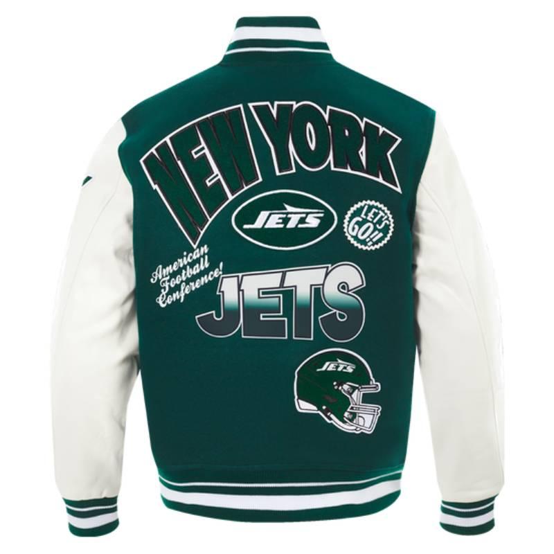 NFL公式 正規品 メンズ アウター スタジャン ジャケット ニューヨーク・ジェッツ NEW YORK JETSの画像