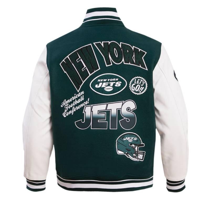 NFL公式 正規品 メンズ アウター スタジャン ジャケット ニューヨーク・ジェッツ NEW YORK JETSの画像