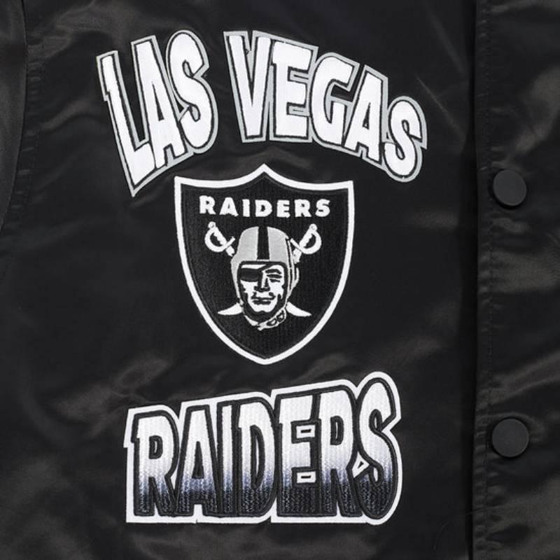 NFL ラスベガス レイダース チャンピオン 刺繍 スタジャン ジャケット XL NFL Teamapparel LV Raiders reversible CHMPIONS レイダース