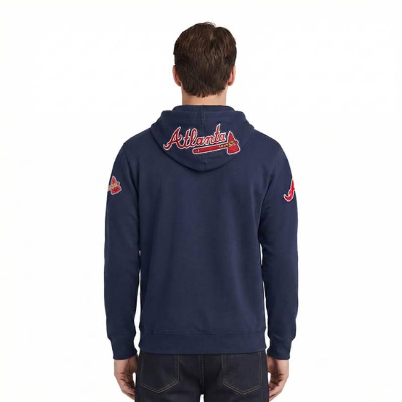 Pro Standard プロスタンダード MLB公式 メンズ パーカー フーディー 長袖トップス アトランタ・ブレーブス ATLANTA BRAVESの画像
