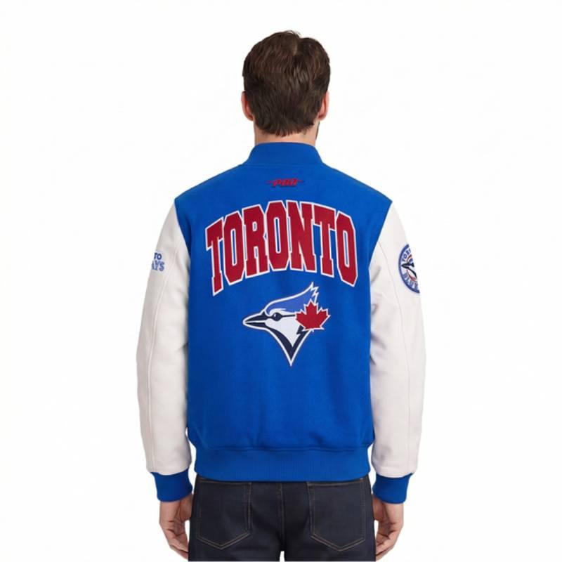 Pro Standard プロスタンダード MLB公式 正規品 メンズ スタジャン ジャケット ジャンパー トロント・ブルージェイズ 岡本和真 TORONTO BLUE JAYSの画像