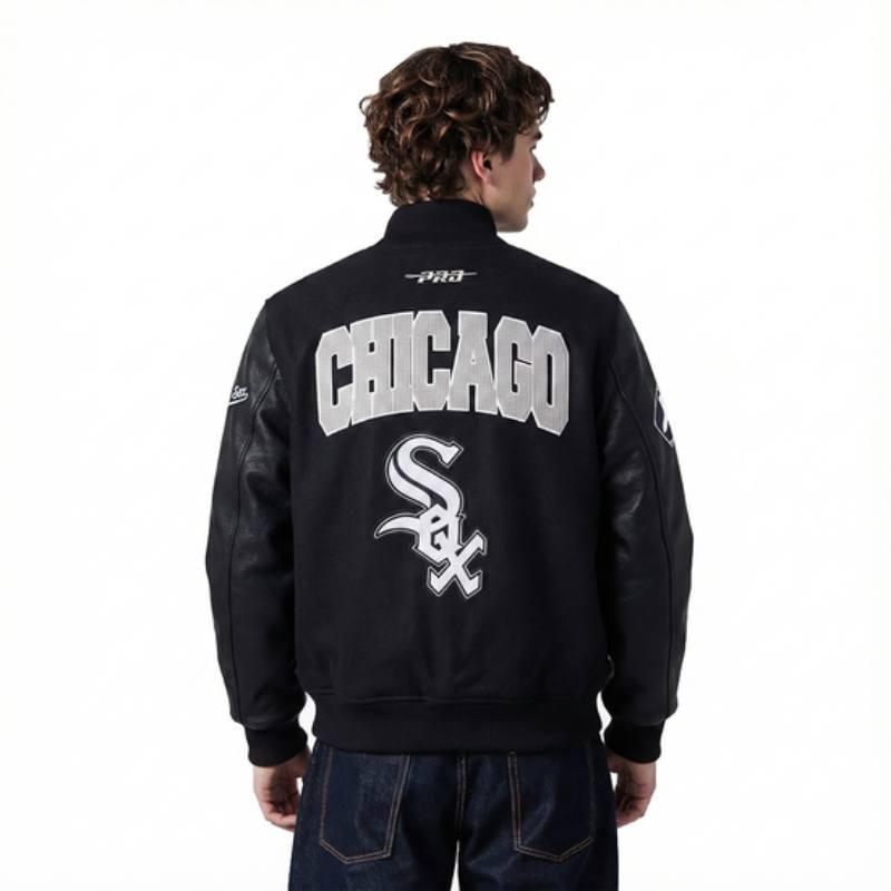 Pro Standard プロスタンダード MLB公式 正規品 メンズ スタジャン ジャケット ジャンパー シカゴ・ホワイトソックス 村上宗隆 CHICAGO WHITE SOXの画像