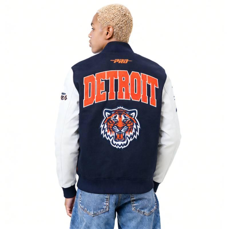 Pro Standard プロスタンダード MLB公式 正規品 メンズ スタジャン ジャケット ジャンパー デトロイト・タイガース DETROIT TIGERSの画像