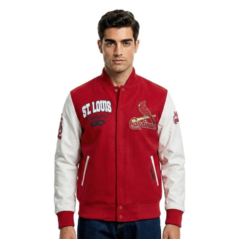 Pro Standard プロスタンダード MLB公式 正規品 メンズ スタジャン ジャケット ジャンパー セントルイス・カージナルス ヌートバー ST. LOUIS CARDINALSの画像