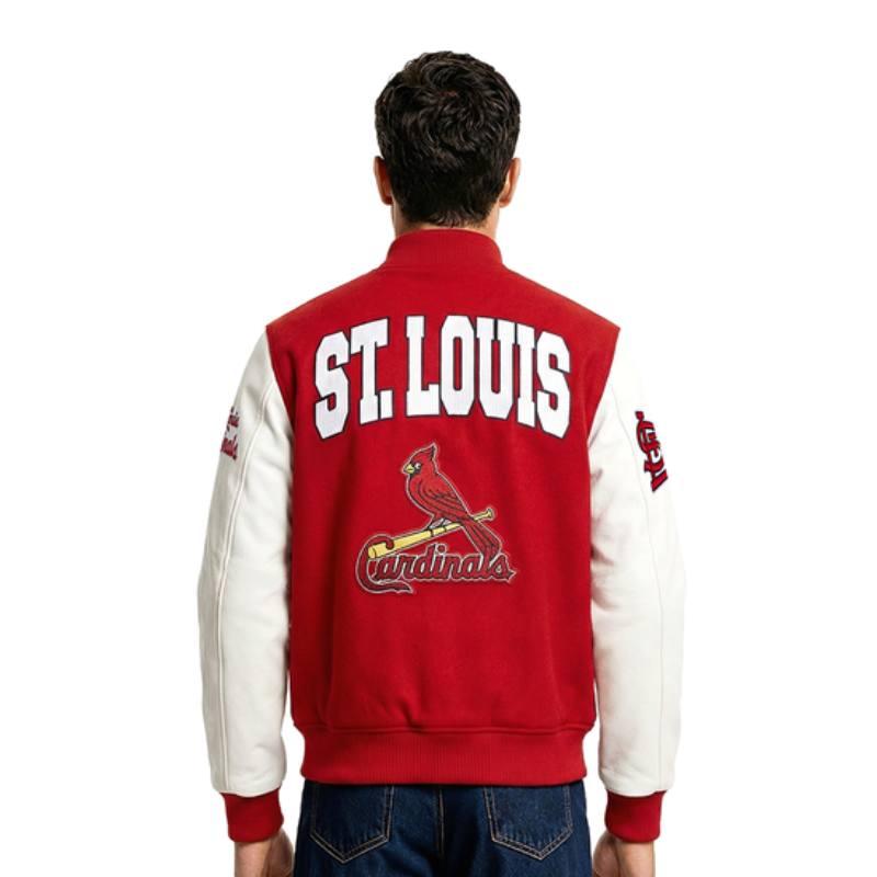 Pro Standard プロスタンダード MLB公式 正規品 メンズ スタジャン ジャケット ジャンパー セントルイス・カージナルス ヌートバー ST. LOUIS CARDINALSの画像
