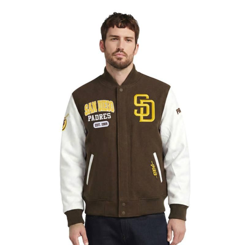 Pro Standard プロスタンダード MLB公式 正規品 メンズ スタジャン ジャケット ジャンパー サンディエゴ・パドレス ダルビッシュ有 SAN DIEGO PADRESの画像