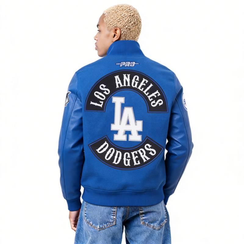 Pro Standard プロスタンダード MLB公式 正規品 メンズ スタジャン ジャケット ジャンパー 大谷翔平 ロサンゼルス・ドジャース LOS ANGELES DODGERSの画像