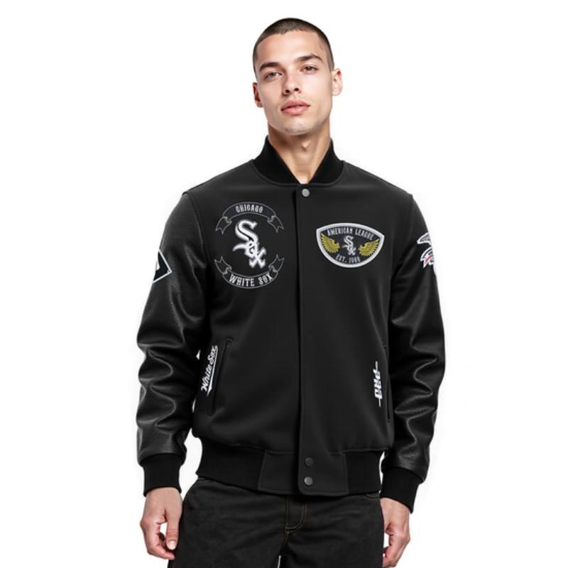 Pro Standard プロスタンダード MLB公式 正規品 メンズ スタジャン ジャケット ジャンパー シカゴ・ホワイトソックス 村上宗隆 CHICAGO WHITE SOXの画像