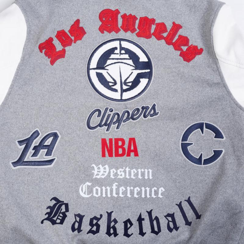 Pro Standard プロスタンダード NBA公式 正規品 メンズ スタジャン ジャケット ロサンゼルス・クリッパーズ カワイ・レナード LOS ANGELES CLIPPERSの画像