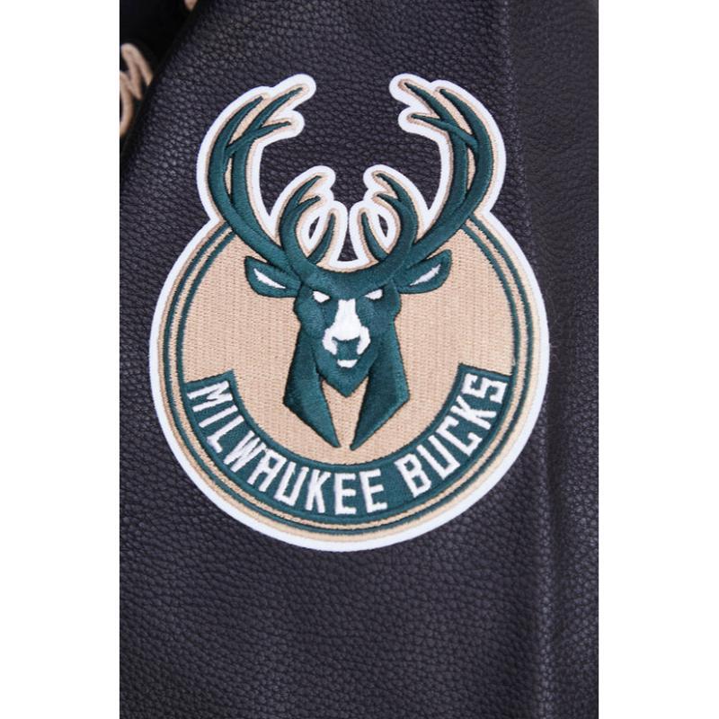 Pro Standard プロスタンダード NBA公式 正規品 メンズ スタジャン ジャケット ミルウォーキー・バックス MILWAUKEE BUCKSの画像
