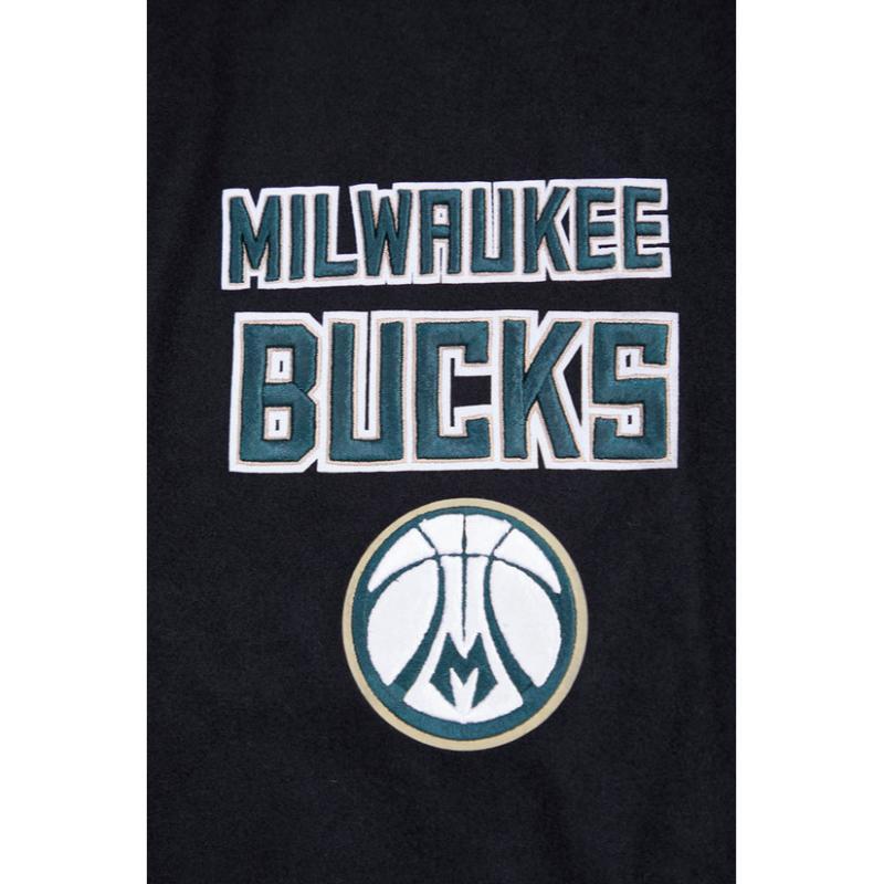 Pro Standard プロスタンダード NBA公式 正規品 メンズ スタジャン ジャケット ミルウォーキー・バックス MILWAUKEE BUCKSの画像