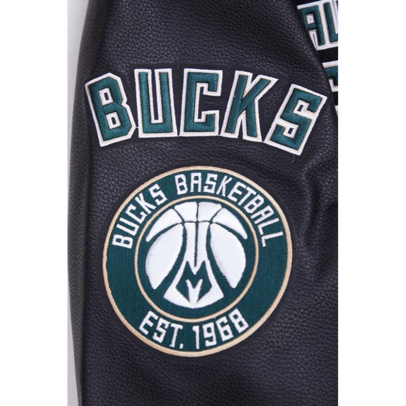 Pro Standard プロスタンダード NBA公式 正規品 メンズ スタジャン ジャケット ミルウォーキー・バックス MILWAUKEE BUCKSの画像
