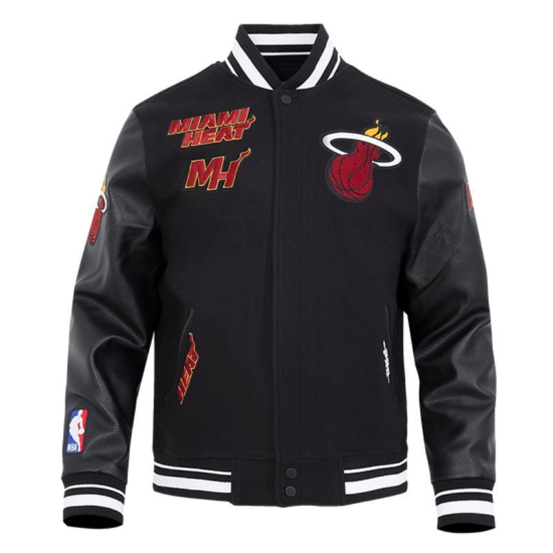 Pro Standard プロスタンダード NBA公式 正規品 メンズ スタジャン ジャケット マイアミ・ヒート MIAMI HEATの画像
