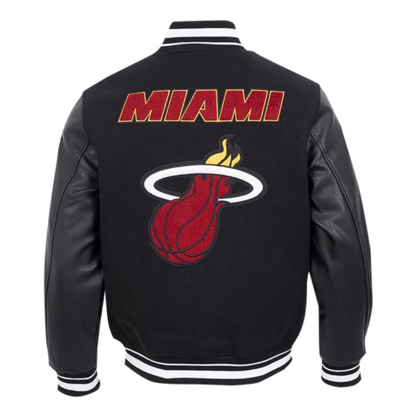 Pro Standard プロスタンダード NBA公式 正規品 メンズ スタジャン ジャケット マイアミ・ヒート MIAMI HEATの画像