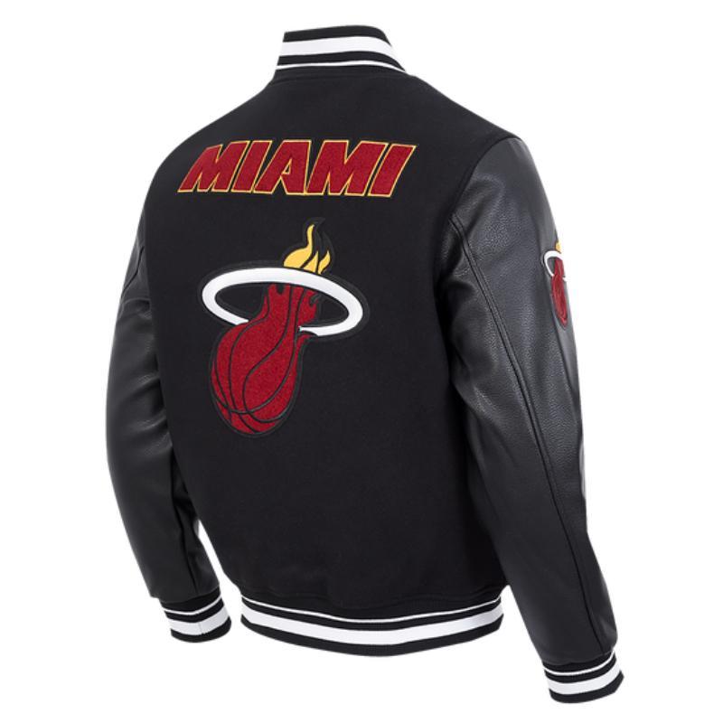 Pro Standard プロスタンダード NBA公式 正規品 メンズ スタジャン ジャケット マイアミ・ヒート MIAMI HEATの画像